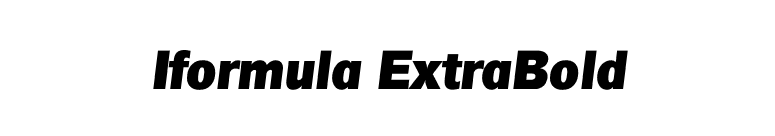 Iformula ExtraBold font preview
