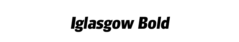 Iglasgow Bold font preview