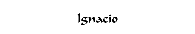 Ignacio font preview