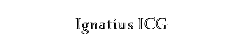 Ignatius ICG font preview