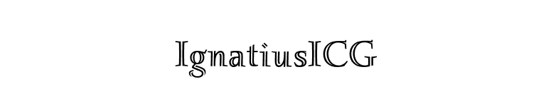IgnatiusICG font preview