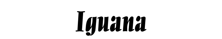 Iguana font preview