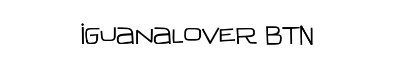 IguanaLover BTN font preview