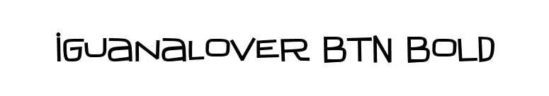 IguanaLover BTN Bold font preview