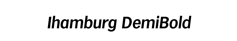 Ihamburg DemiBold font preview