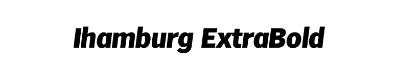 Ihamburg ExtraBold font preview