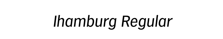 Ihamburg Regular font preview