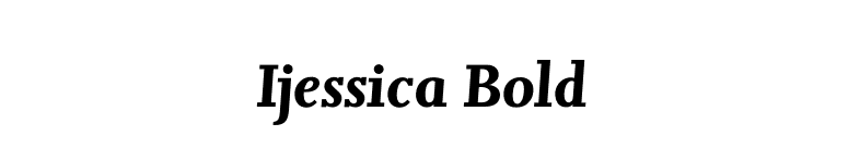 Ijessica Bold font preview