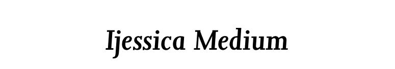 Ijessica Medium font preview