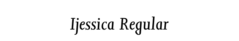 Ijessica Regular font preview