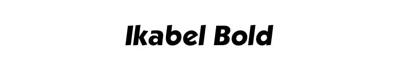 Ikabel Bold font preview