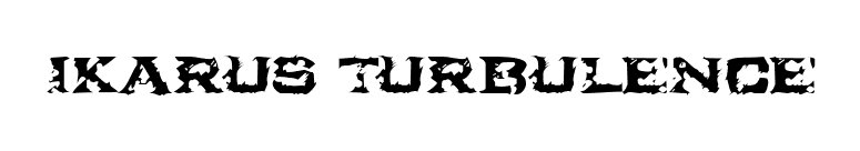Ikarus Turbulence font preview
