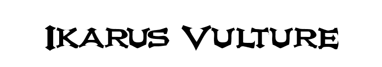 Ikarus Vulture font preview