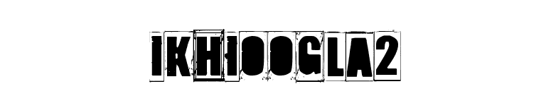 IKHIOOGLA2 font preview