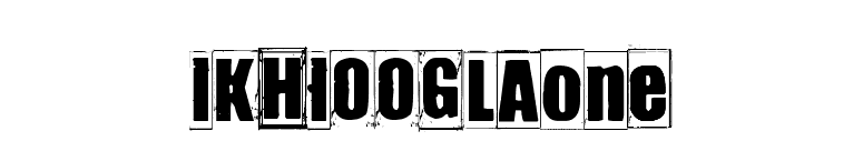 IKHIOOGLAone font preview