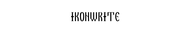 IkonWrite font preview