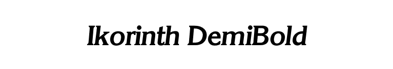 Ikorinth DemiBold font preview