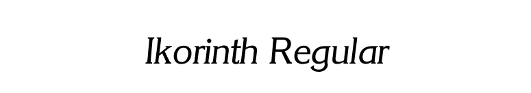 Ikorinth Regular font preview
