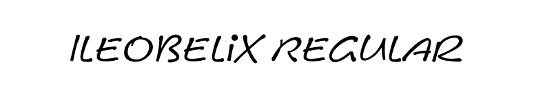 Ileobelix Regular font preview