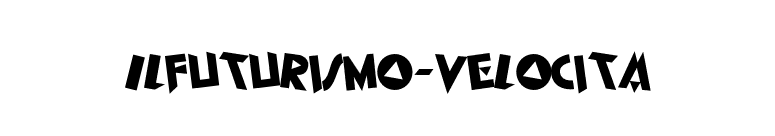 IlFuturismo-Velocita font preview