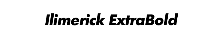 Ilimerick ExtraBold font preview