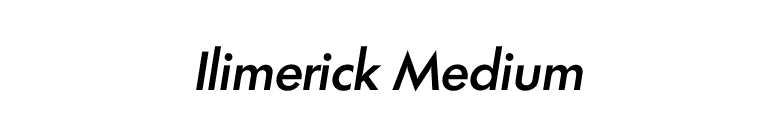 Ilimerick Medium font preview