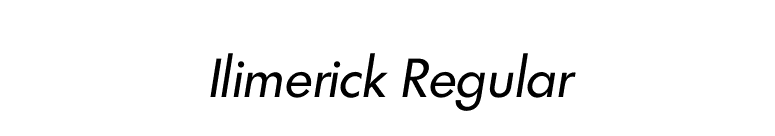 Ilimerick Regular font preview