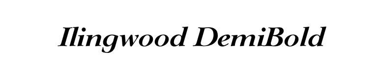 Ilingwood DemiBold font preview