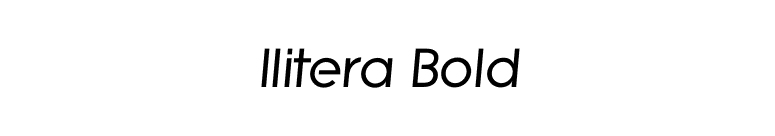 Ilitera Bold font preview