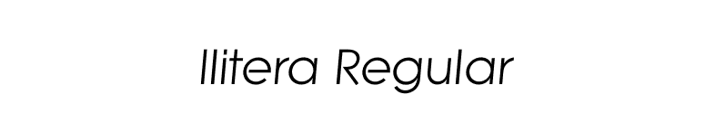 Ilitera Regular font preview