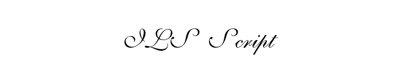 ILS Script font preview