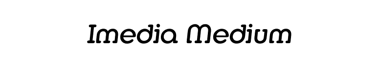 Imedia Medium font preview