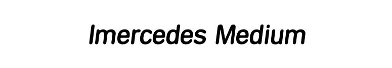 Imercedes Medium font preview