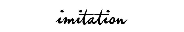 imitation font preview