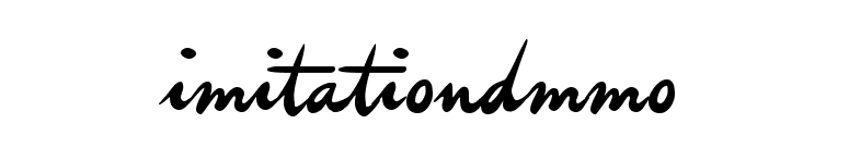 imitationDemo font preview