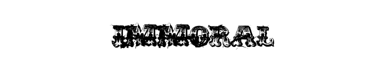 immoral font preview