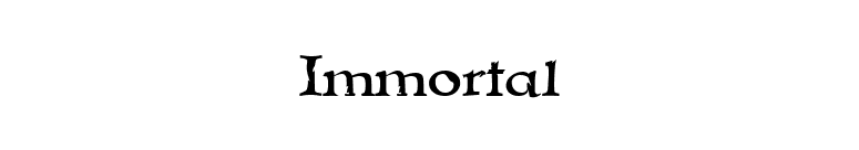 Immortal font preview