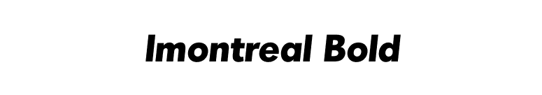 Imontreal Bold font preview