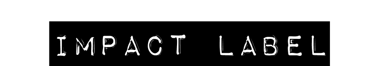 Impact Label font preview