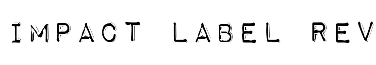 Impact Label Rev font preview