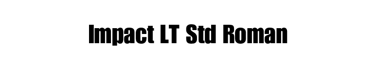 Impact LT Std Roman font preview