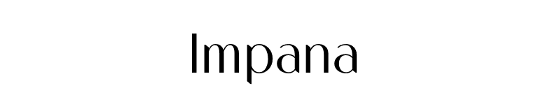 Impana font preview
