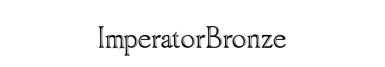 ImperatorBronze font preview
