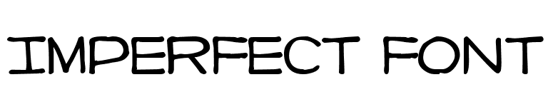 Imperfect font font preview