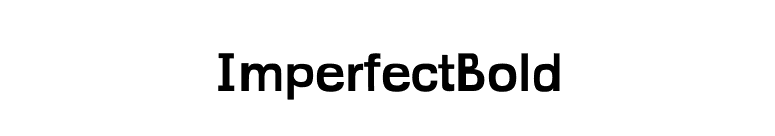 ImperfectBold font preview