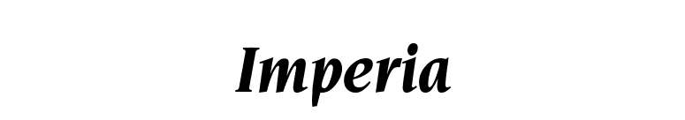 Imperia font preview