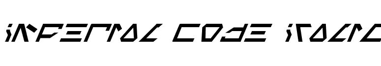 Imperial Code Italic font preview