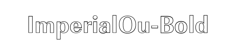 ImperialOu-Bold font preview