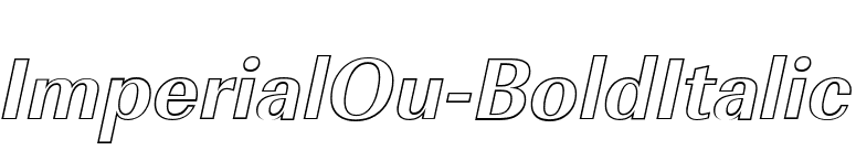 ImperialOu-BoldItalic font preview