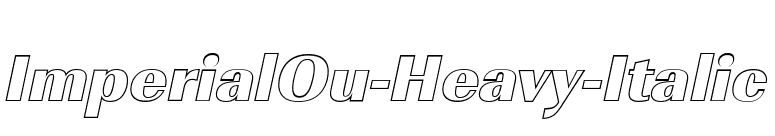 ImperialOu-Heavy-Italic font preview
